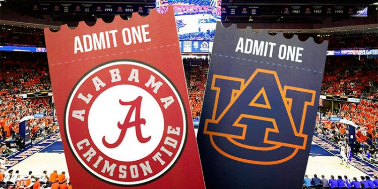 앨라배마 대 어번 대학농구티켓 가격 천정부지로 치솟