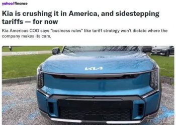 기아차 미국 판매 사상 최대, 트럼프 관세 전쟁의 최대 승자