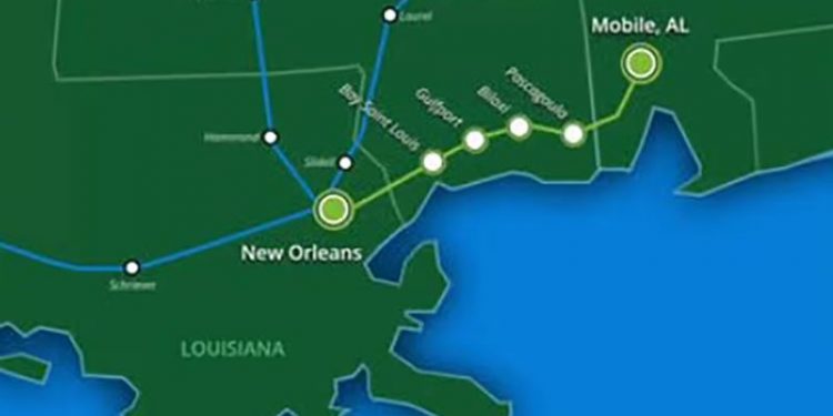 Amtrak, 앨라배마 모빌 – 뉴올리언스 구간 여객철도 노선 운행 예고