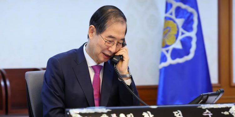 한 대행, 트럼프와 28분간 첫 통화…한미동맹·관세·방위비 등 논의