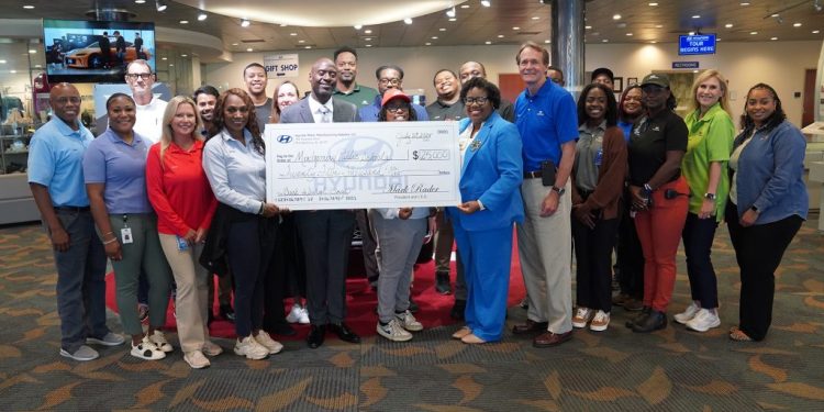 현대차 앨라배마 공장, 2만5천달러 기부