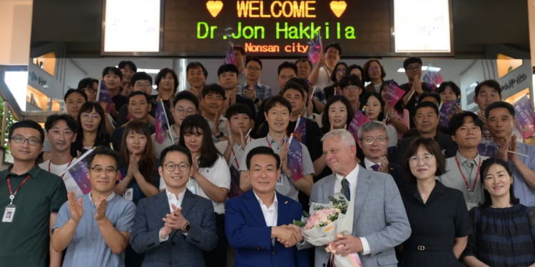 헌츠빌대 존 하킬라 부총장, 논산 방문