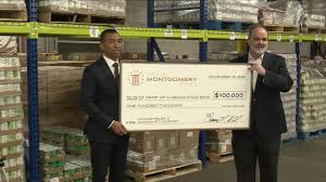 몽고메리 시, 앨라바마 푸드뱅크에 10만 달러 기부