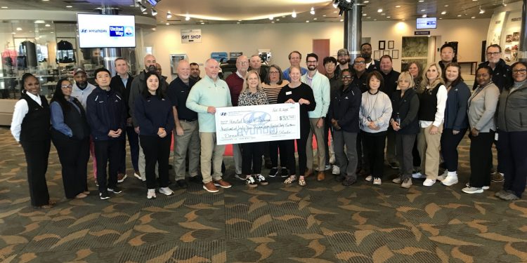 현대차 몽고메리 공장 직원들, 앨라배마 유나이티드웨이에 36만3000달러 기부