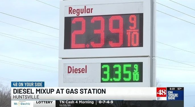 헌츠빌 주유소 ‘디젤 혼입’ 사고…고급휘발유 넣은 차량들 잇단 고장