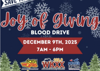 앨라바마 북부 라디오국, 연말 혈액 부족 사태 속 대규모 헌혈 캠페인 개최