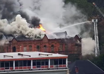 134년 역사 ‘세어 스트리트 스쿨’ 화재…몽고메리 상징 건물 큰 피해