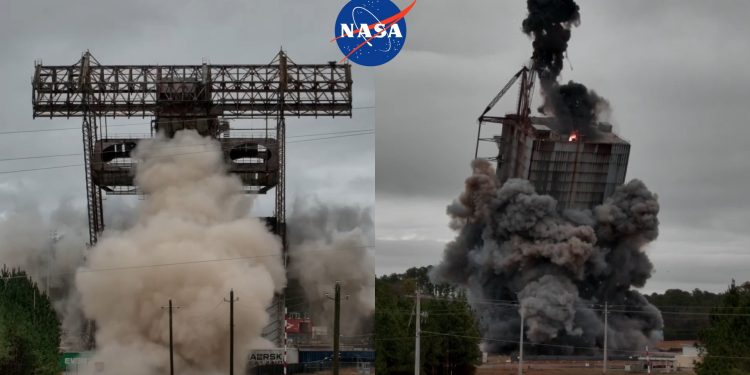 한때 북부 앨라배마 최고 높이…NASA 초대형 구조물, 폭파로 역사 속으로