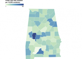 앨라배마 ‘블랙벨트’ 지역, 위탁가정 아동 비율 가장 높아