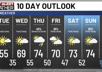 앨라배마 중·남부, 주 초반 강추위…후반부 70도대 반등·비 예보