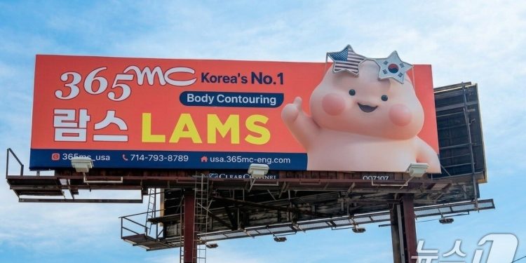 LA 고속도로에 한글 ‘람스’ 등장…태극기까지 걸렸다