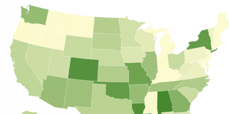 앨라배마 주민, 미국에서 가장 높은 지방 판매세 부담