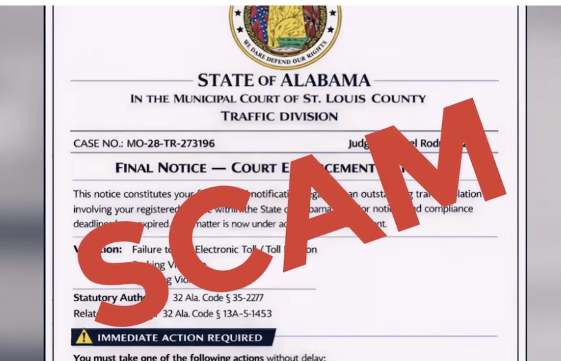 “앨라바마 DMV 문자 왔다?”…누르면 바로 털린다