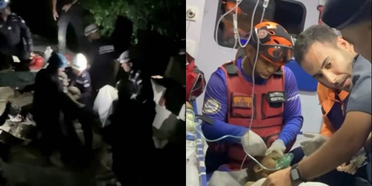 기적은 있었다…잔해 속 3살 아기, 6일 만에 구조