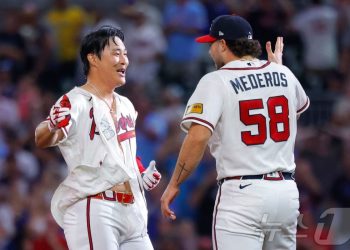 김하성, 11일 만의 출전서 다저스 상대 ‘끝내기 안타’…애틀랜타 6-5 승리
